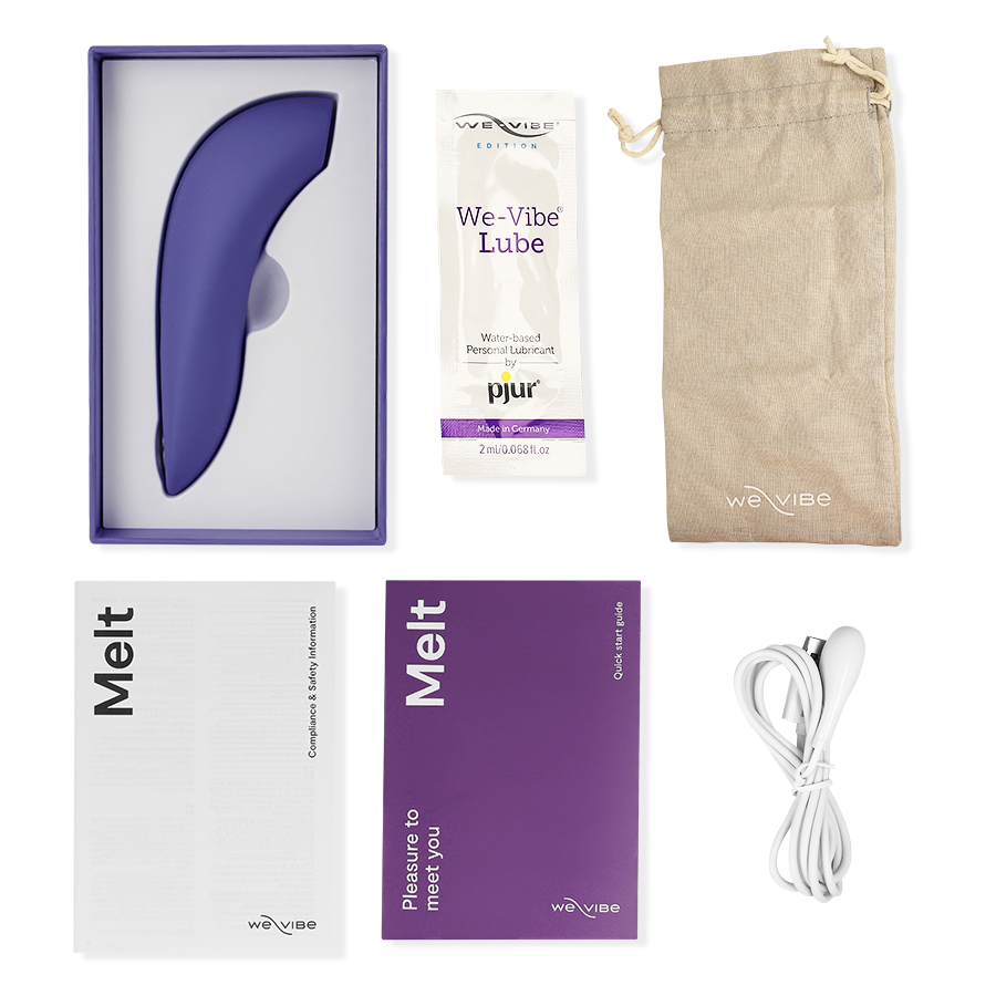 WE-VIBE - MELT STIMOLATORE DI COPPIA SUCCHIA CLITORIDE E APP BLU NOTTE
