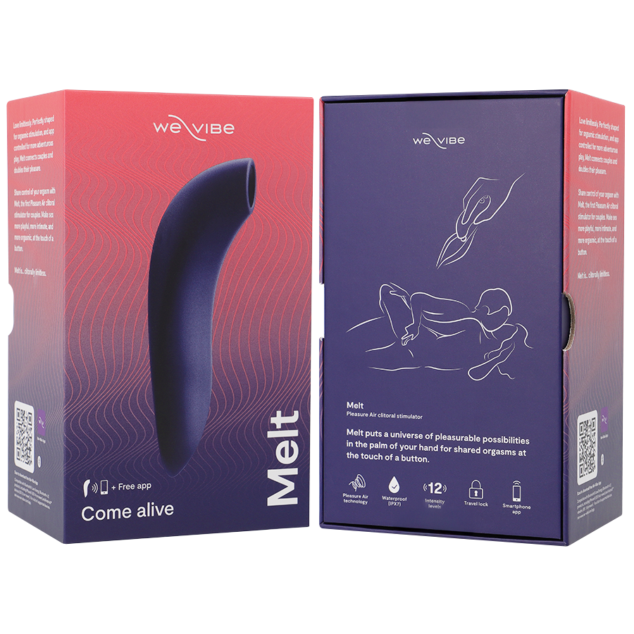 WE-VIBE - MELT STIMOLATORE DI COPPIA SUCCHIA CLITORIDE E APP BLU NOTTE