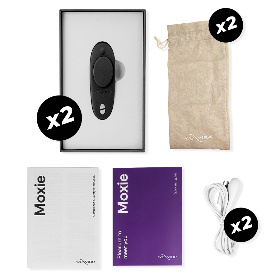 WE-VIBE - TEASE US MOXIE + MOXIE SET DI VIBRATORI INDOSSABILI