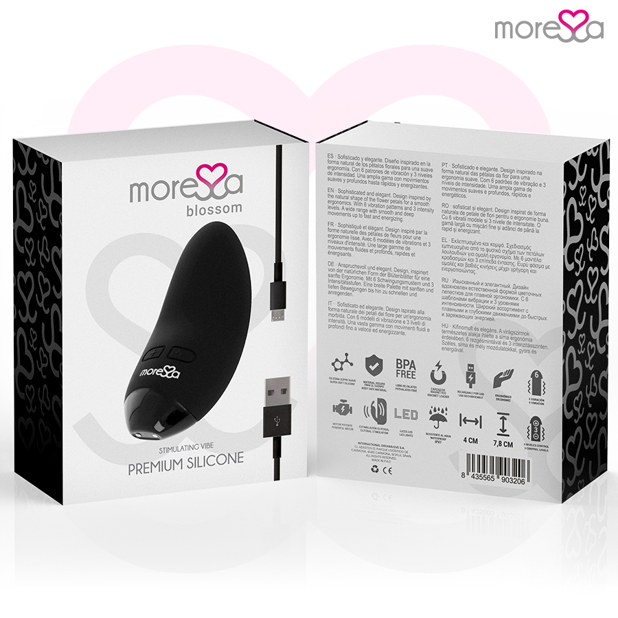 MORESSA - BLOSSOM MINI MASSAGGIATORE NERO