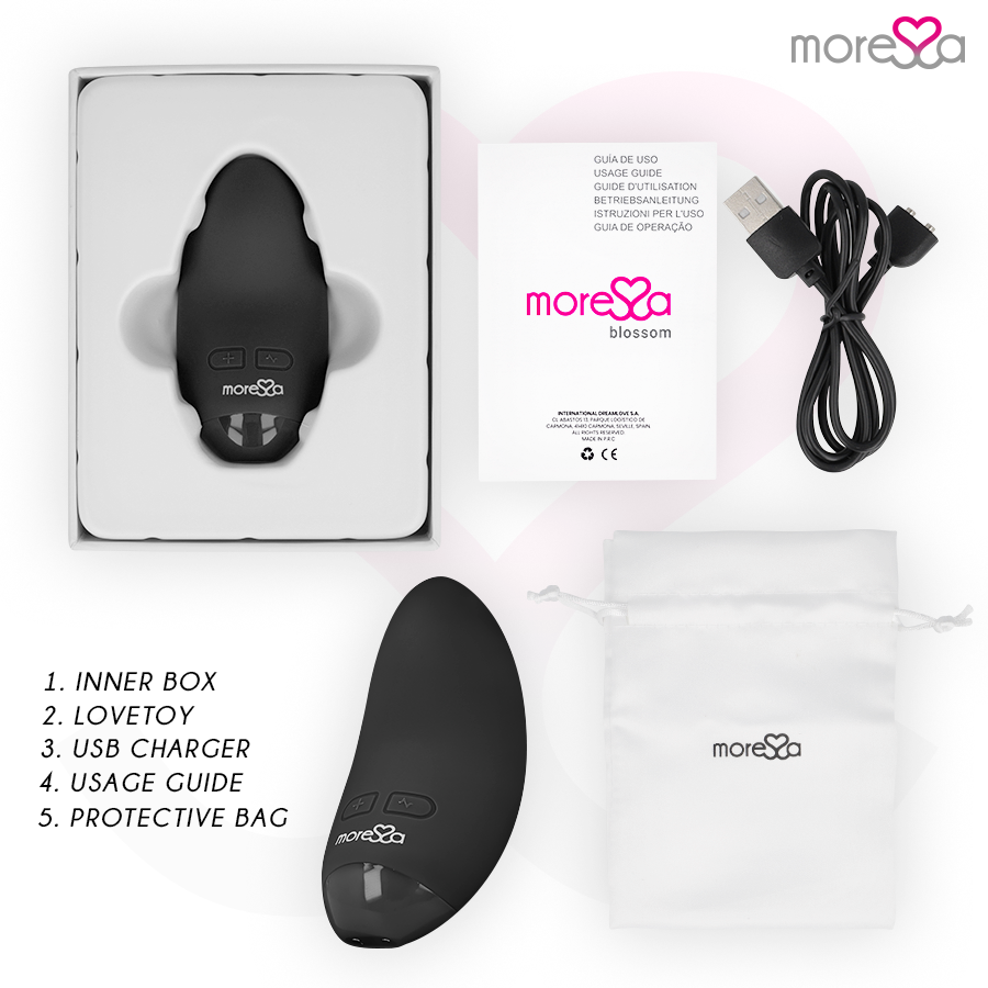 MORESSA - BLOSSOM MINI MASSAGGIATORE NERO