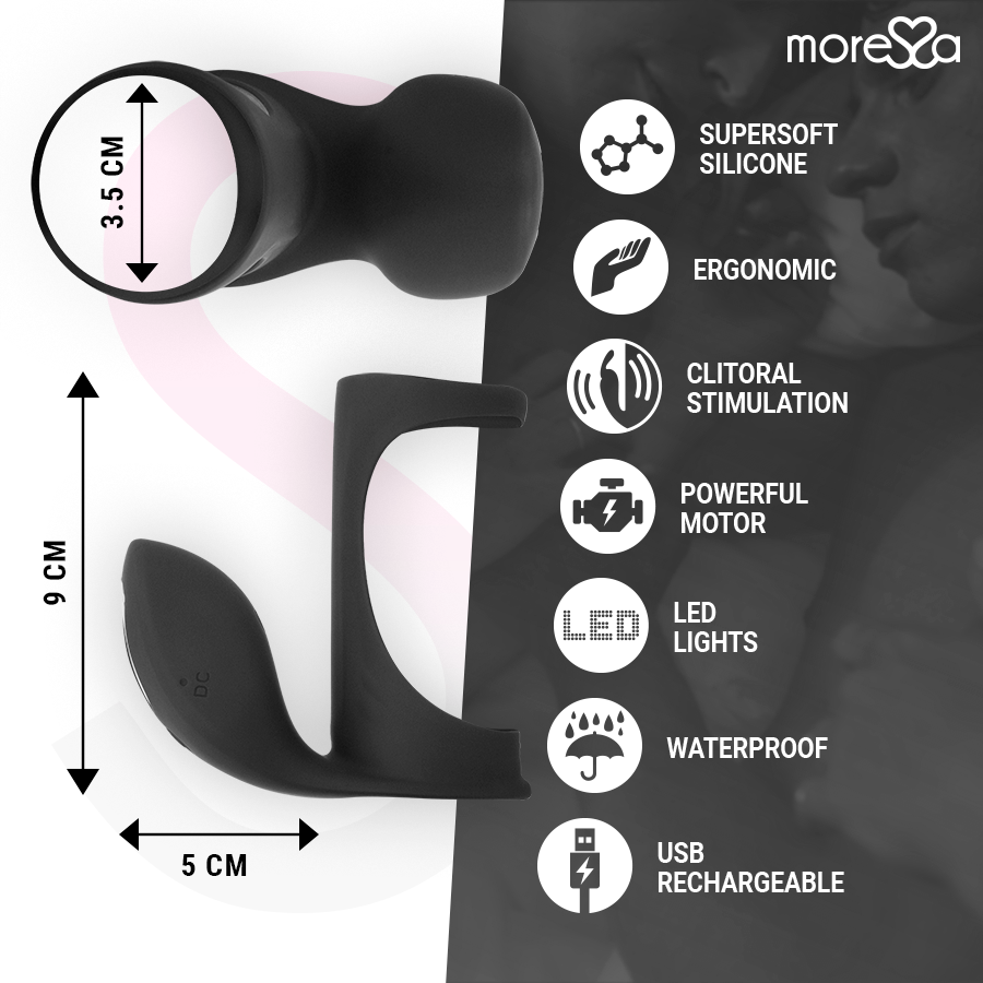 MORESSA - BRANDON ANELLO VIBRATORE CON GUAINA PENE