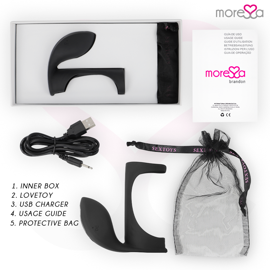 MORESSA - BRANDON ANELLO VIBRATORE CON GUAINA PENE