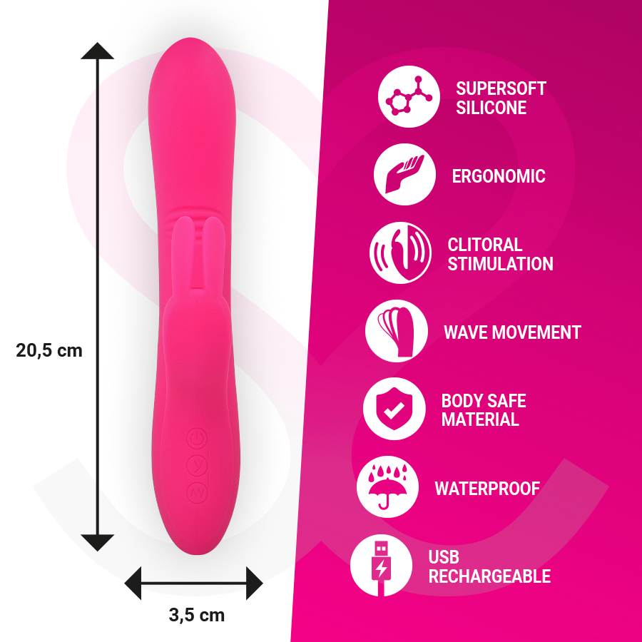 MORESSA - ETHAN VIBRATORE IN SILICONE RICARICABILE ROSA
