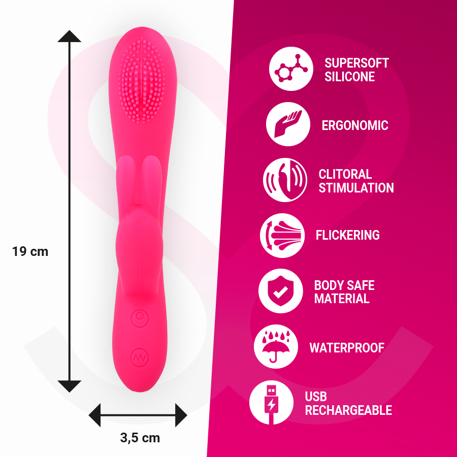 MORESSA - GINO VIBRATORE IN SILICONE RICARICABILE ROSA