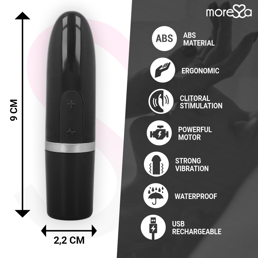 MORESSA - IVY MINI VIBRATORE STIMOLATORE NERO