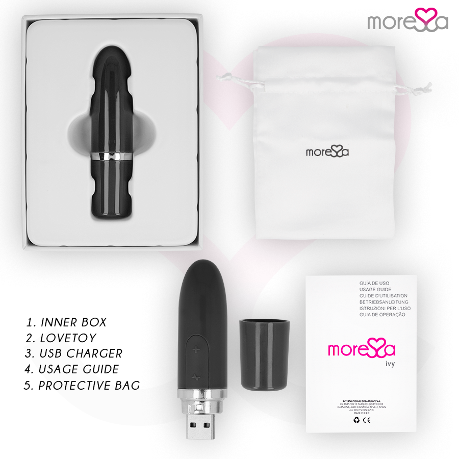 MORESSA - IVY MINI VIBRATORE STIMOLATORE NERO