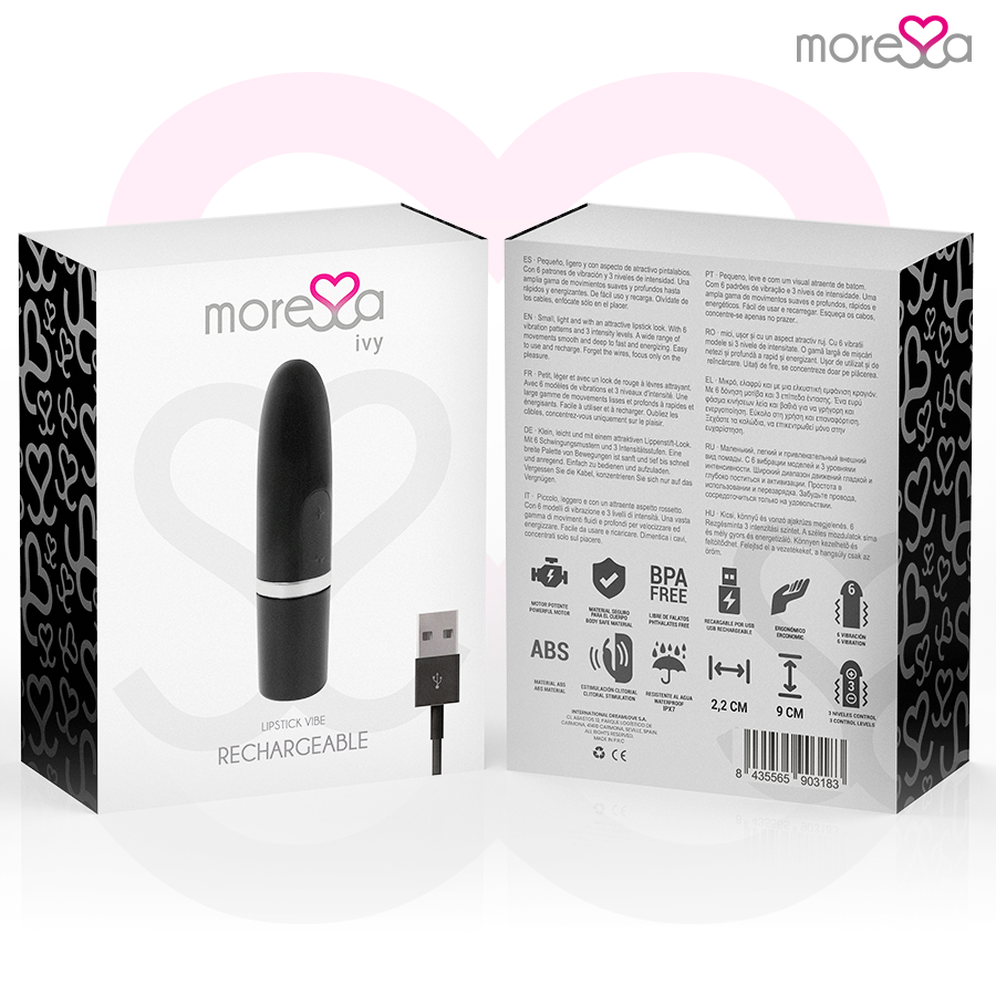 MORESSA - IVY MINI VIBRATORE STIMOLATORE NERO