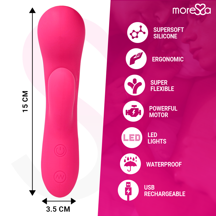 MORESSA - JERRY VIBRATORE IN SILICONE RICARICABILE ROSA