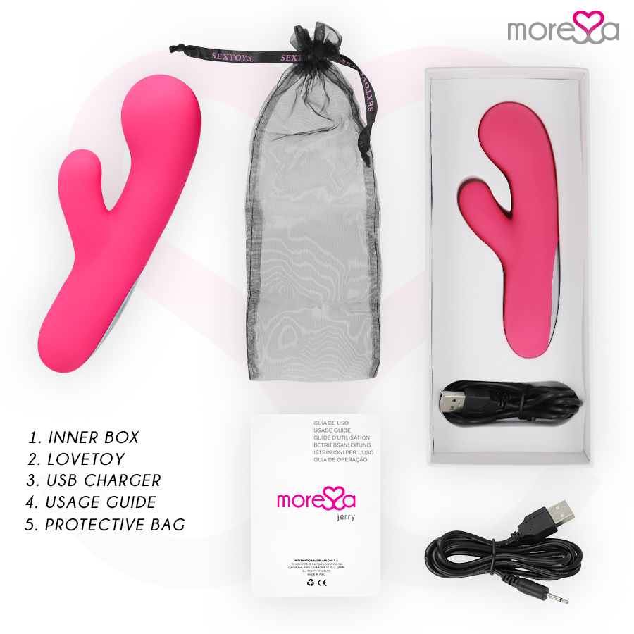 MORESSA - JERRY VIBRATORE IN SILICONE RICARICABILE ROSA