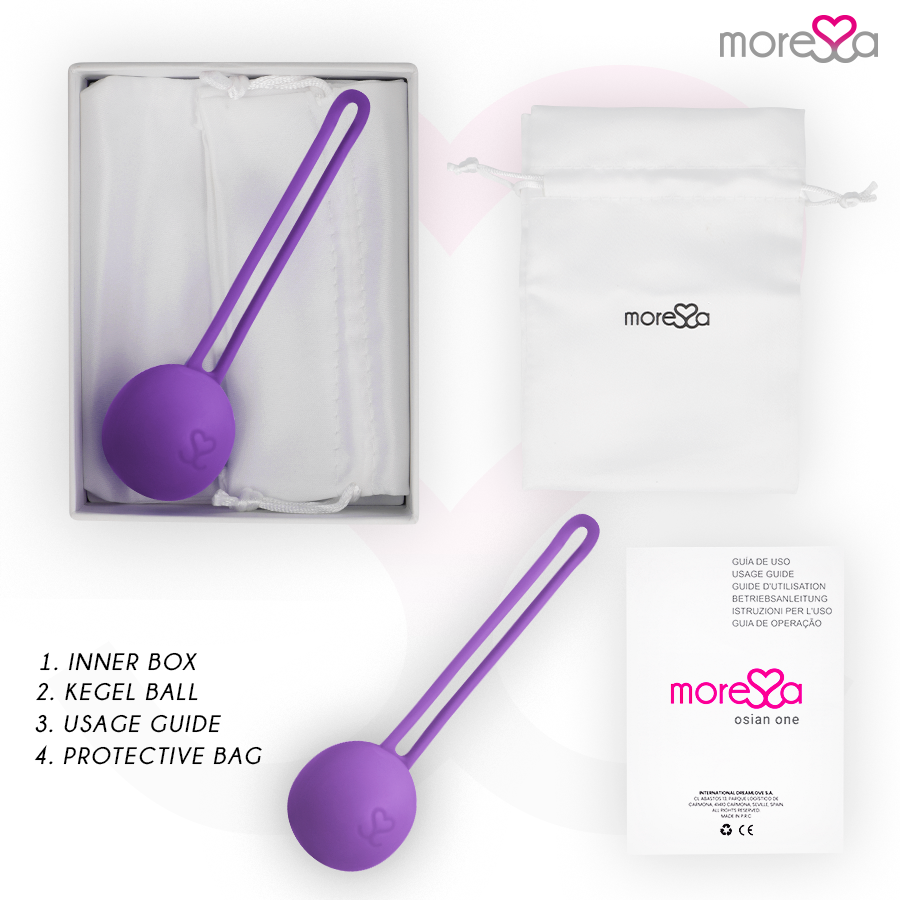 MORESSA - OSIAN ONE PREMIUM PALLINA CINESE IN SILICONE VIOLA