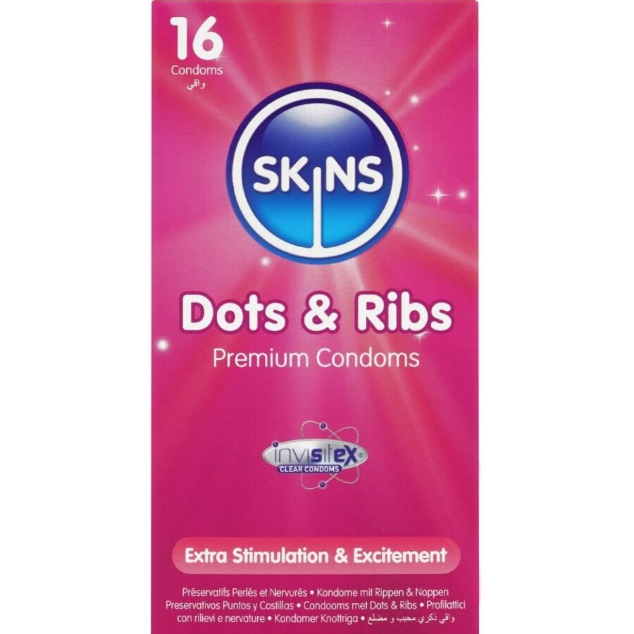 SKINS - DOTS & RIBS PRESERVATI PUNTI E NERVATURE 16 PZ