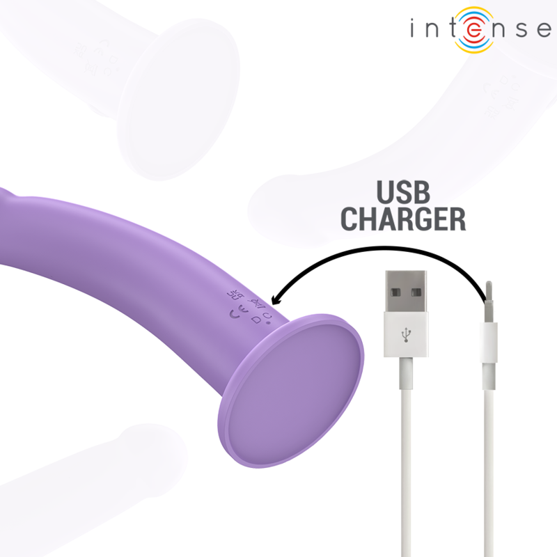 INTENSE - EDDIE VIBRATORE 10 FUNZIONI TELECOMANDO 17,5 CM VIOLA