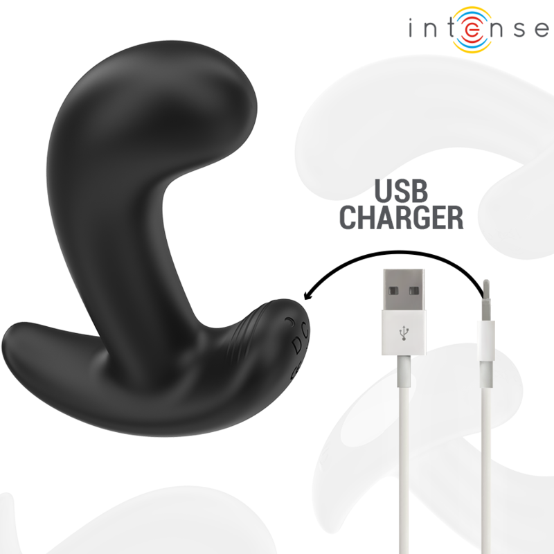 INTENSE - CHANDLER PLUG ANALE 10 VIBRAZIONI CON TELECOMANDO NERO