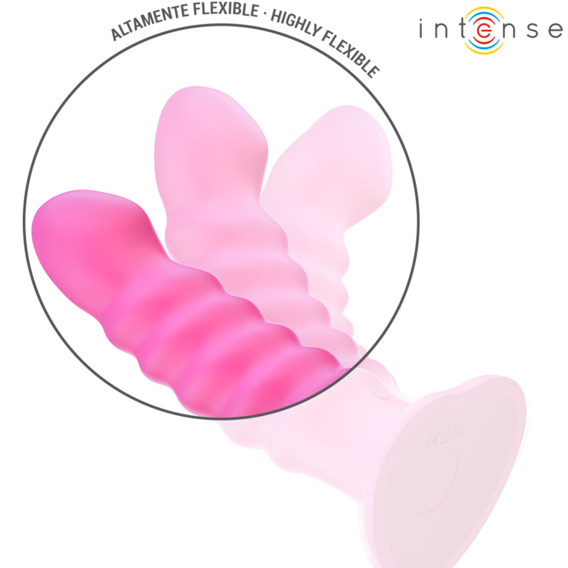 INTENSE - VIBRATORE CINDY TAGLIA L DESIGN A SPIRALE 10 VIBRAZIONI ROSA TELECOMANDO