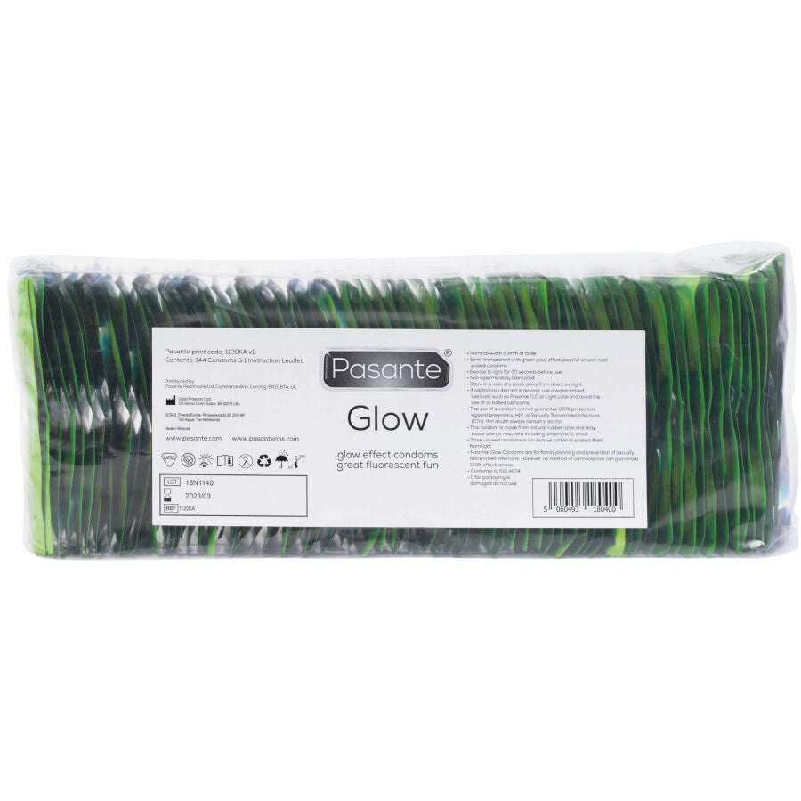 PASANTE - GLOW PRESERVATIVI CHE SI ILLUMINANO AL BUIO 144 PZ