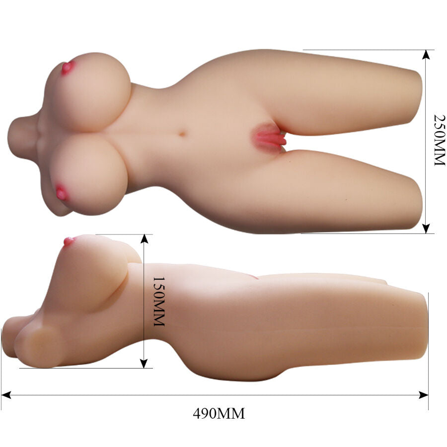 CRAZY BULL - TIFFANY MASTURBATORE TORSO FEMMINILE REALISTICO CON VAGINA E ANO 5,5 KG