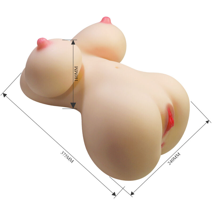 CRAZY BULL - FIONA MASTURBATORE TORSO FEMMINILE REALISTICO CON VAGINA E ANO 7,1 KG