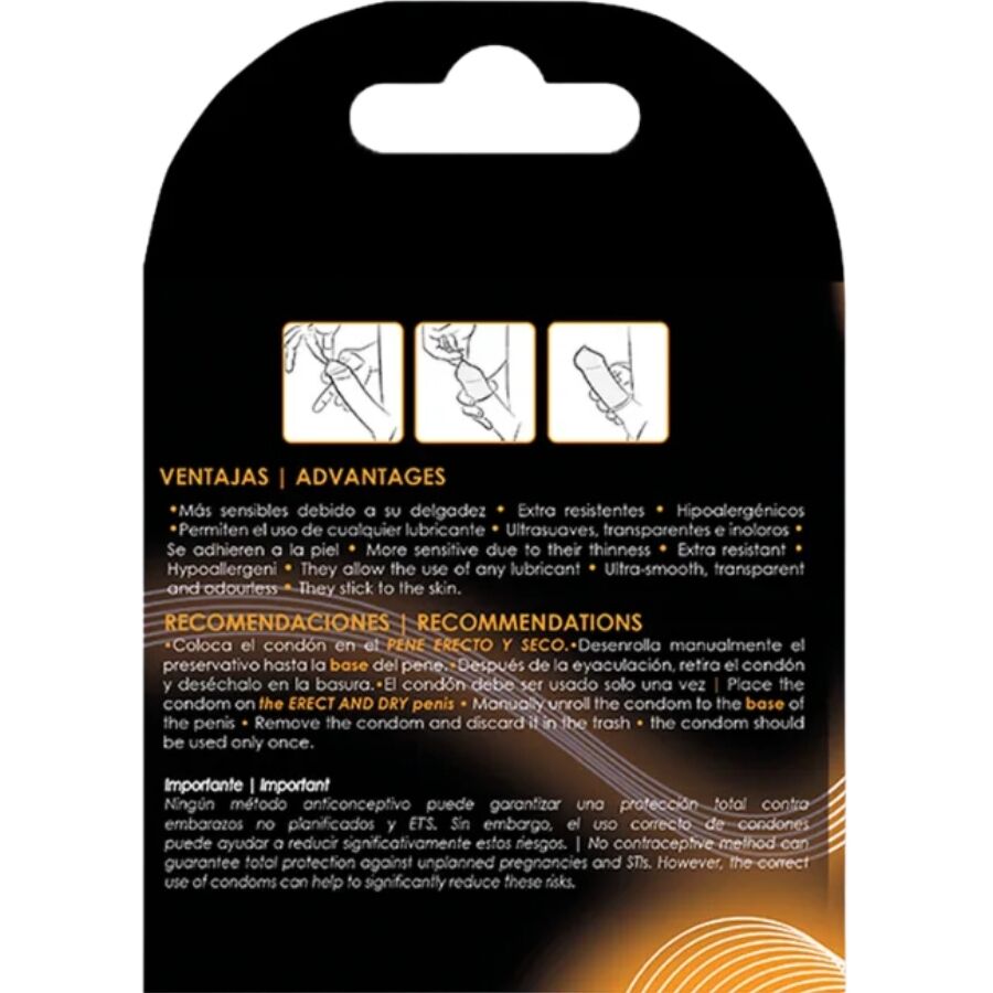 UNIQ - PRESERVATIVI CLASSICI SENZA LATTICE 3 UNITÀ