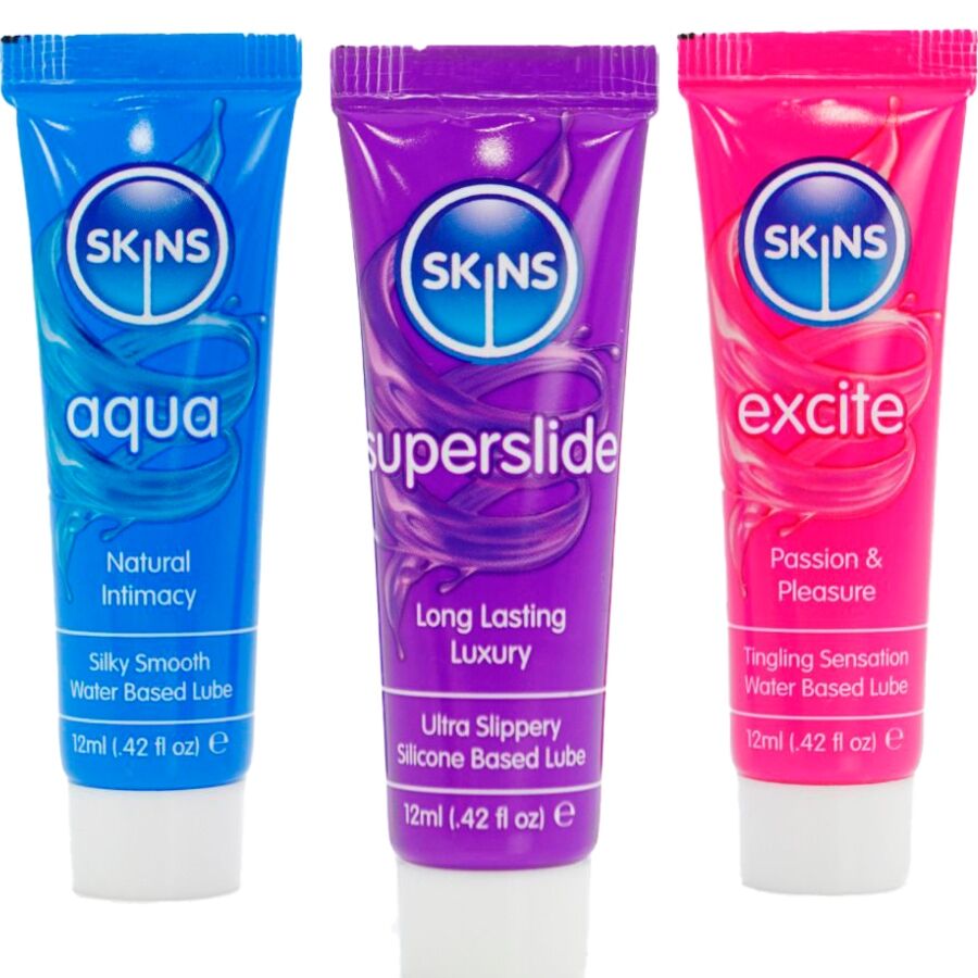 KIT LUBRIFICANTI VITALI, AQUA SETOSA & SUPERSLIDE RESISTENTE, 3 X 12 ML