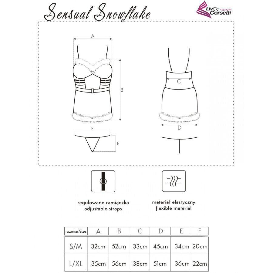 CHEMISE NATALIZIA SENSUALE, ELEGANTE E FESTOSA + PERIZOMA + FERMAGLIO