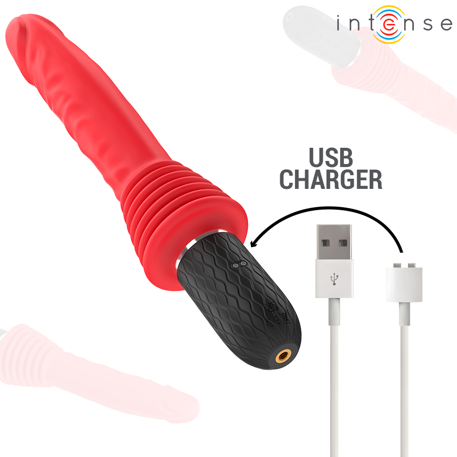 VIBRATORE CON SPINTA, TELECOMANDATO CON CALORE REALISTICO
