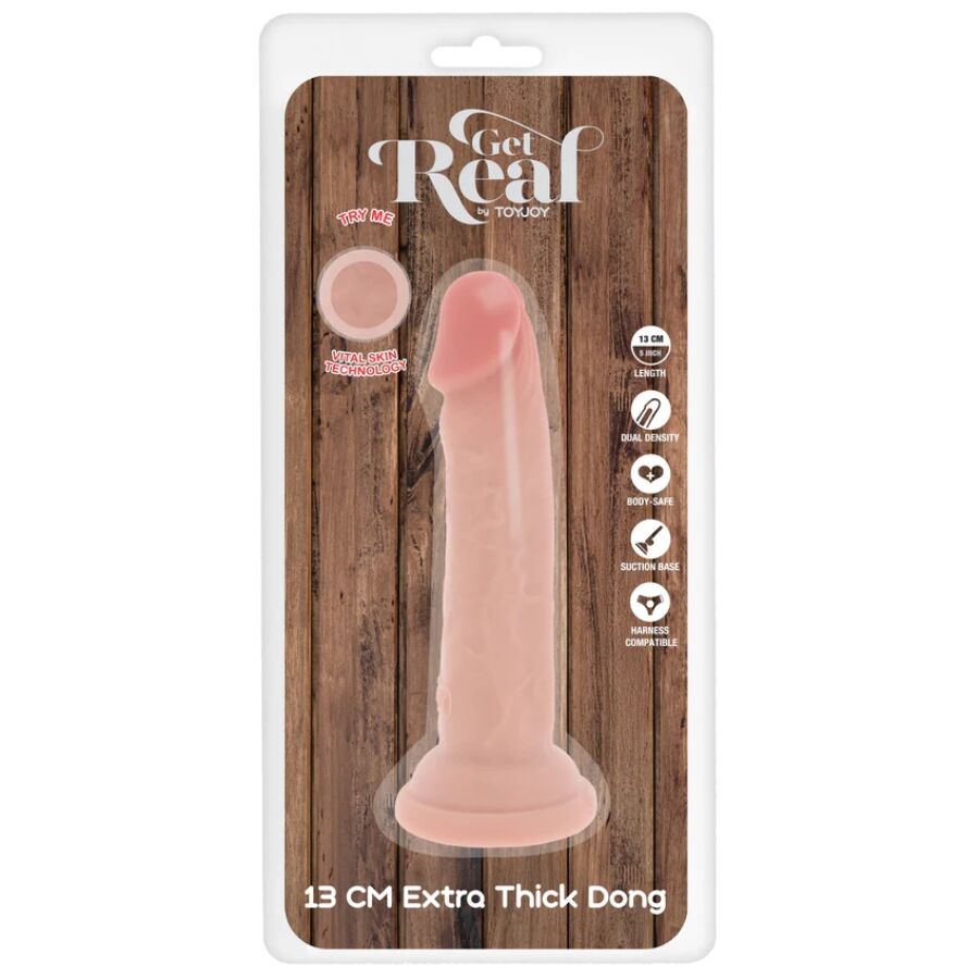 DILDO DOPPIA DENSITÀ, VENTOSA POTENTE, REALISMO PREMIUM, 13 CM