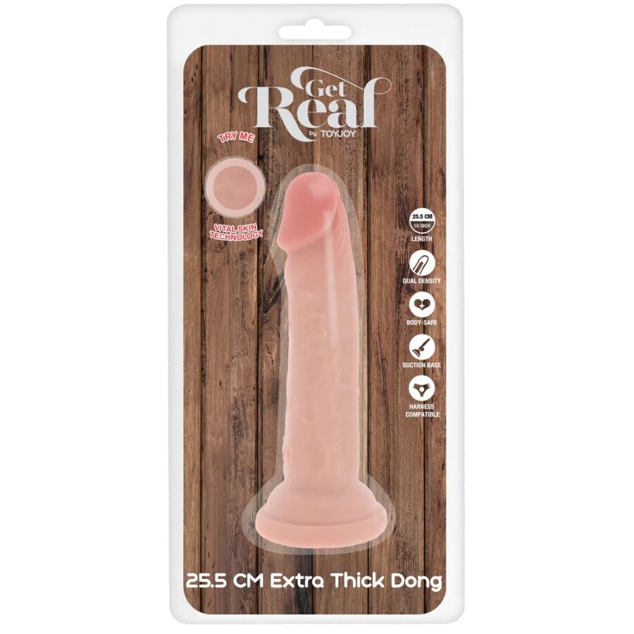 DILDO DOPPIA DENSITÀ, VENTOSA POTENTE, REALISMO PREMIUM, 25,5 CM