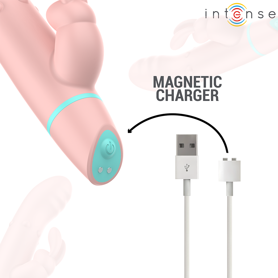 STIMOLATORE OSCILLANTE CON RABBIT, MOVIMENTO ROTANTE AVANZATO, 5 MODALITÀ VIBRAZIONE