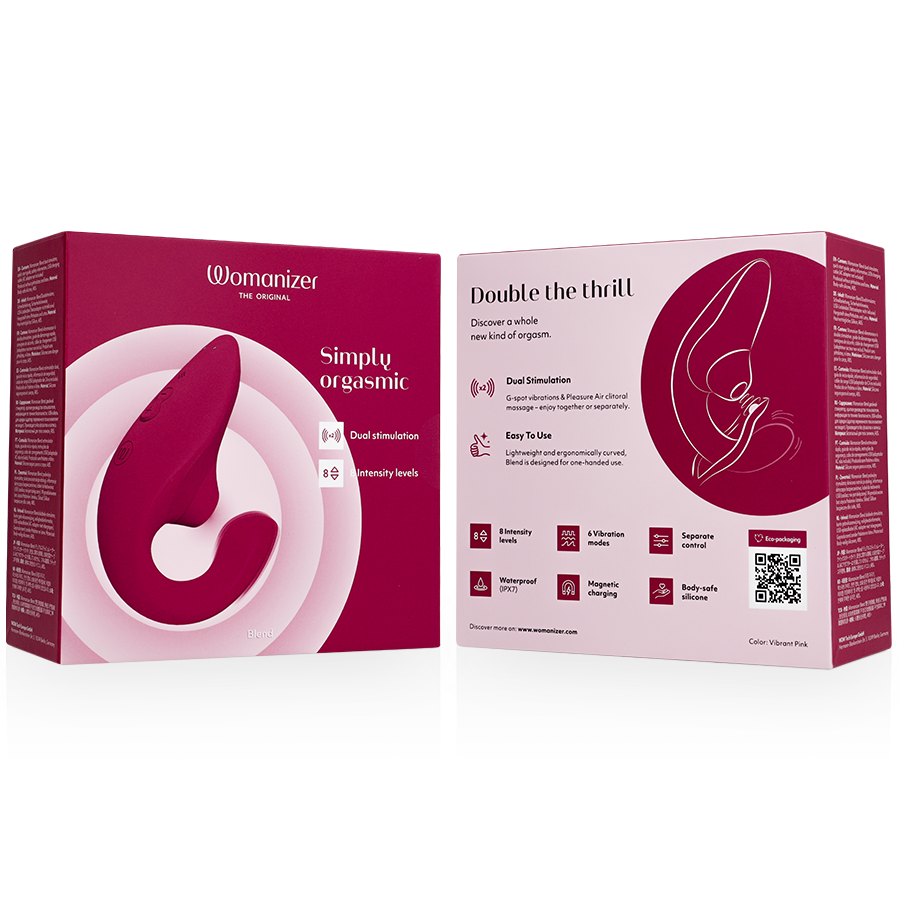 STIMOLATORE, DOPPIA STIMOLAZIONE, TECNOLOGIA PLEASURE AIR, 8 LIVELLI INTENSITÀ