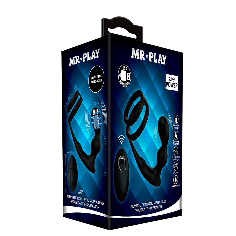 PLUG ANALE VIBRANTE, ANELLO PENE DOPPIO, TELECOMANDO WIRELESS