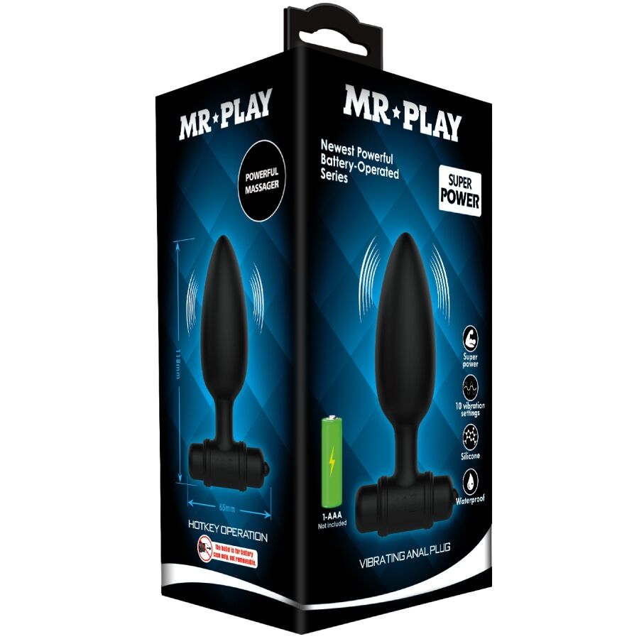 PLUG ANALE VIBRANTE, STIMOLAZIONE PROFONDA, 10 FUNZIONI, RICARICABILE USB