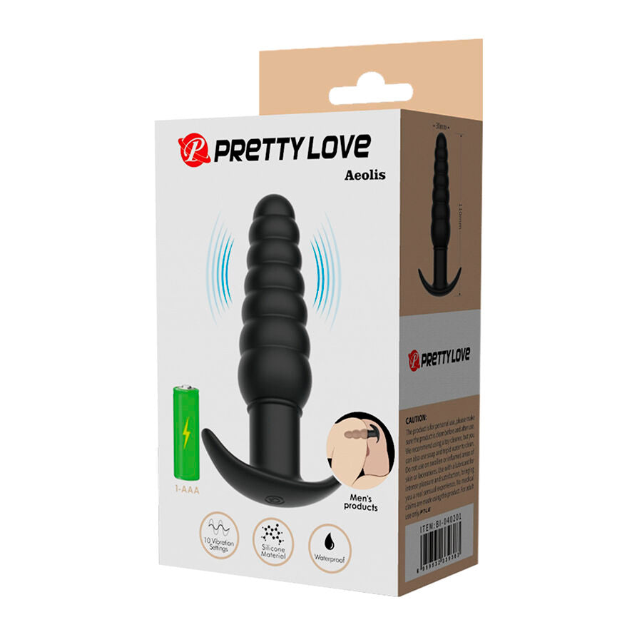 Plug anale vibrante in silicone per prostata
