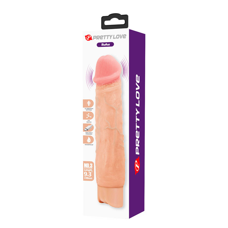 VIBRATORE REALISTICO, 10 FUNZIONI VIBRAZIONE, RICARICABILE USB