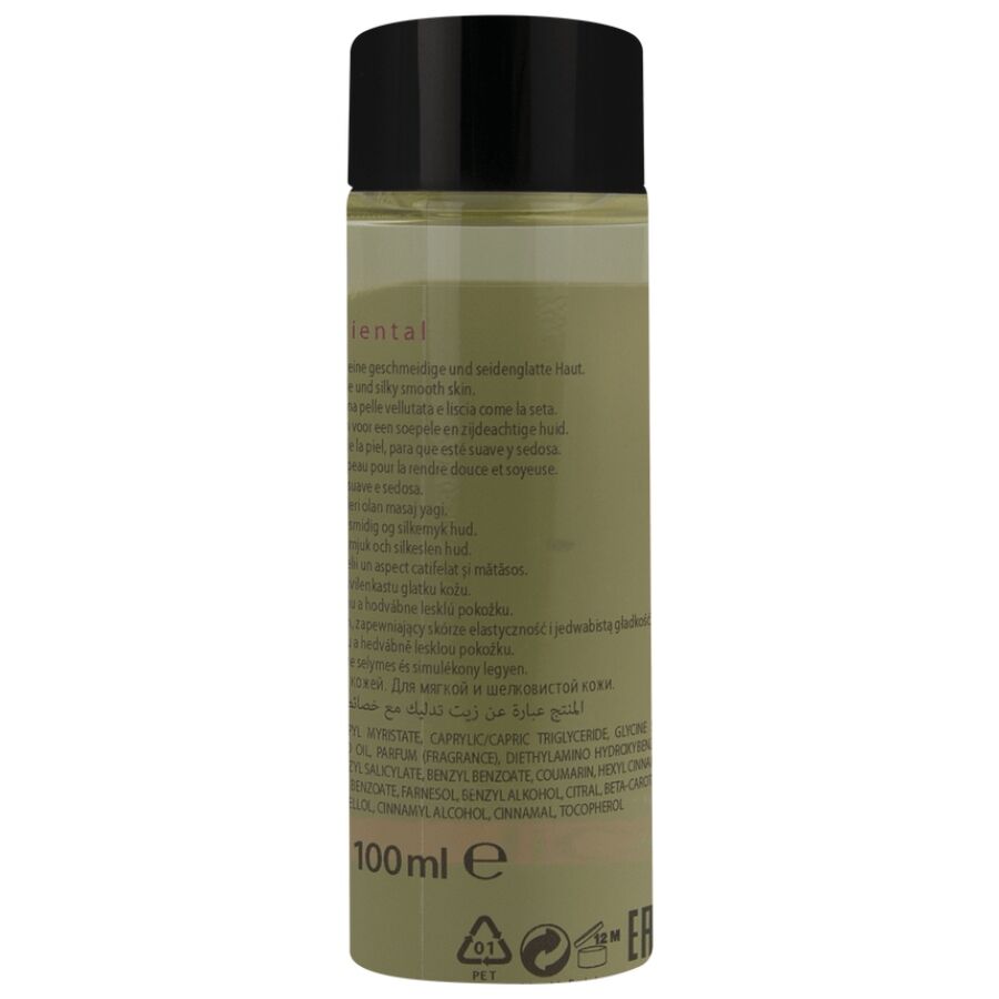 OLIO DA MASSAGGIO ORIENTALE PREMIUM, VITAMINA E ARRICCHITA, FRAGRANZA RAFFINATA