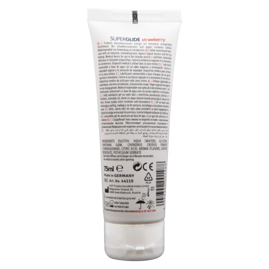 LUBRIFICANTE COMMESTIBILE, FRAGOLA, 75 ML