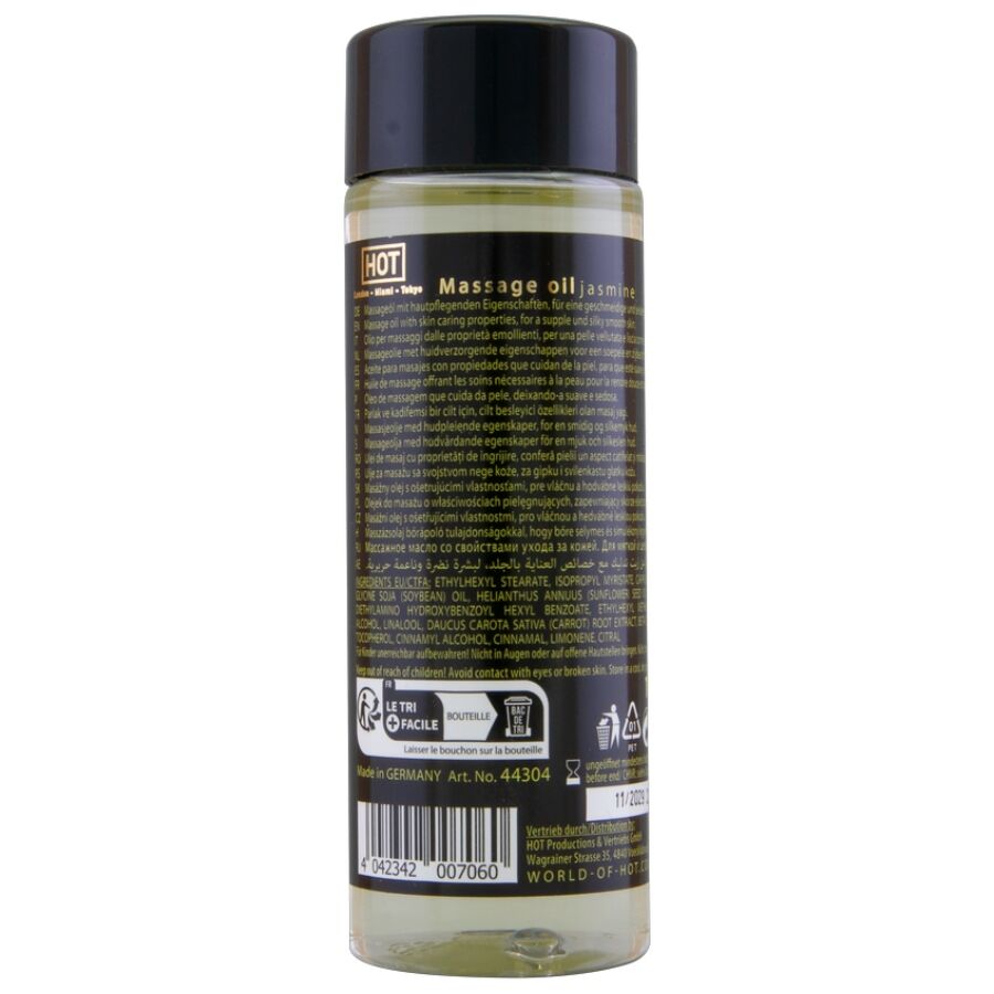 OLIO DA MASSAGGIO AL GELSOMINO, NUTRIENTE CON VITAMINA E, TEXTURE SETOSA 100 ML