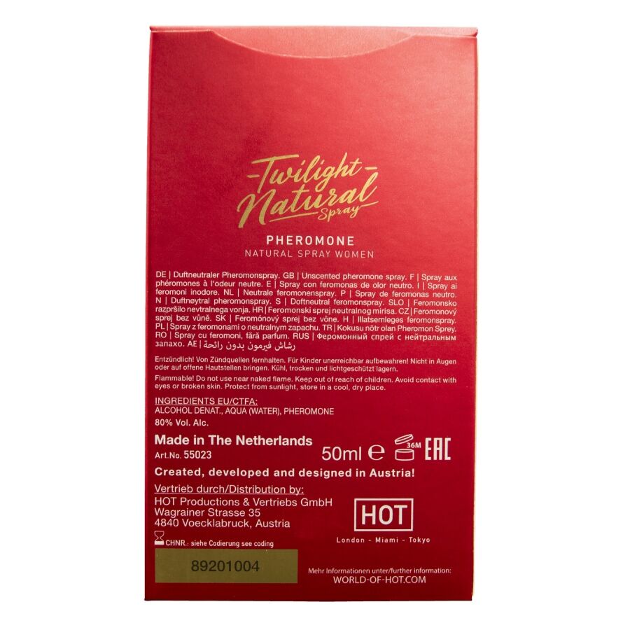 PROFUMO AI FEROMONI, SPRAY NATURALE DONNA, FORMULA NEUTRA INODORE