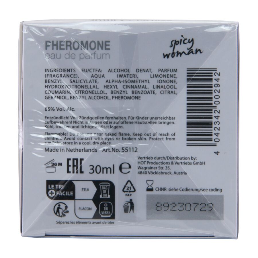 PROFUMO AI FEROMONI DONNA, AURA SEDUCENTE, NOTE FLOREALI E SPEZIE CALDE
