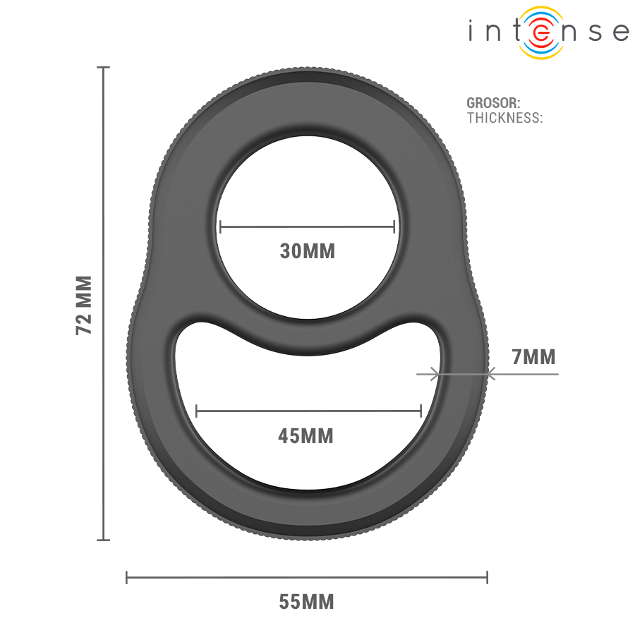 ANELLO DOPPIO PENE, ERGONOMICO E FLESSIBILE, COMFORT PROLUNGATO