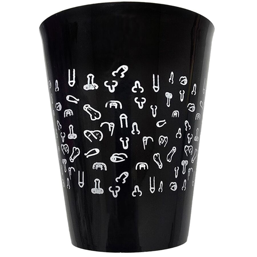 TAZZA NERA 500 ML, DESIGN PROVOCATORIO, RIUTILIZZABILE