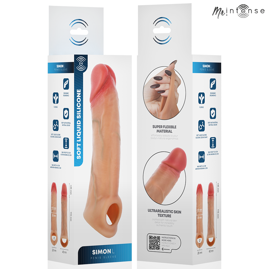 GUAINA IN SILICONE ULTRA MORBIDO, TEXTURE REALISTICA, ERGONOMICO