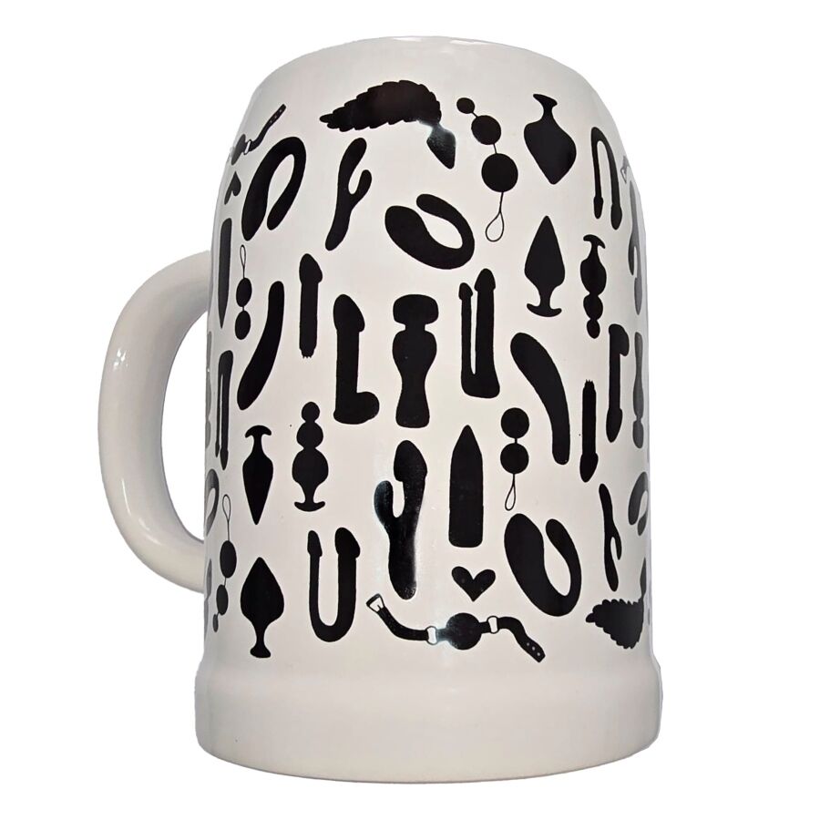 TAZZA EROTICA IN CERAMICA, CAPACITÀ 700 ML, DESIGN PROVOCANTE E COLORATO