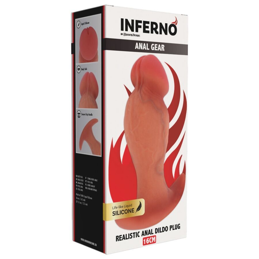 DILATATORE ANALE IPERREALISTICO, SILICONE LIQUIDO PREMIUM, BASE DI SICUREZZA