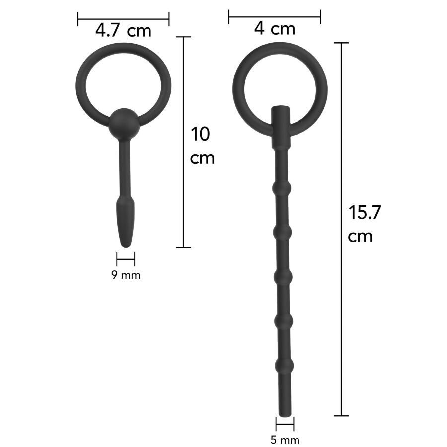 PLUG URETRALI, STIMOLAZIONE AVANZATA, SET 2 UNITÀ