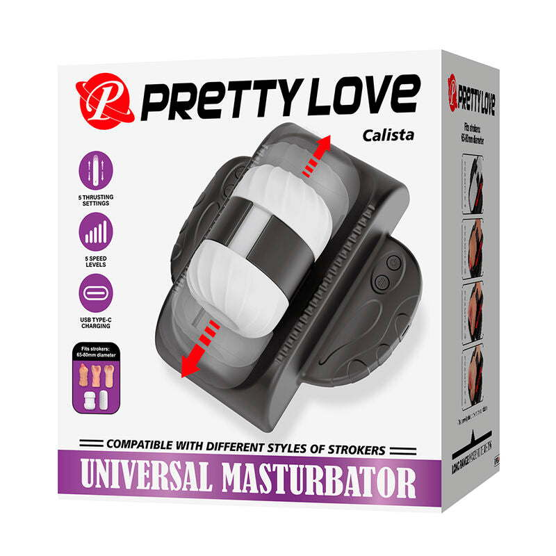 MASTURBATORE AUTOMATICO UNIVERSALE, 5 MODALITÀ DI SPINTA, RICARICA USB