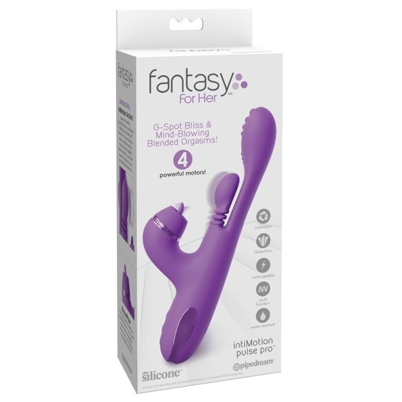 VIBRATORE RABBIT DOPPIA STIMOLAZIONE, RICARICABILE USB, DESIGN ERGONOMICO VIOLA