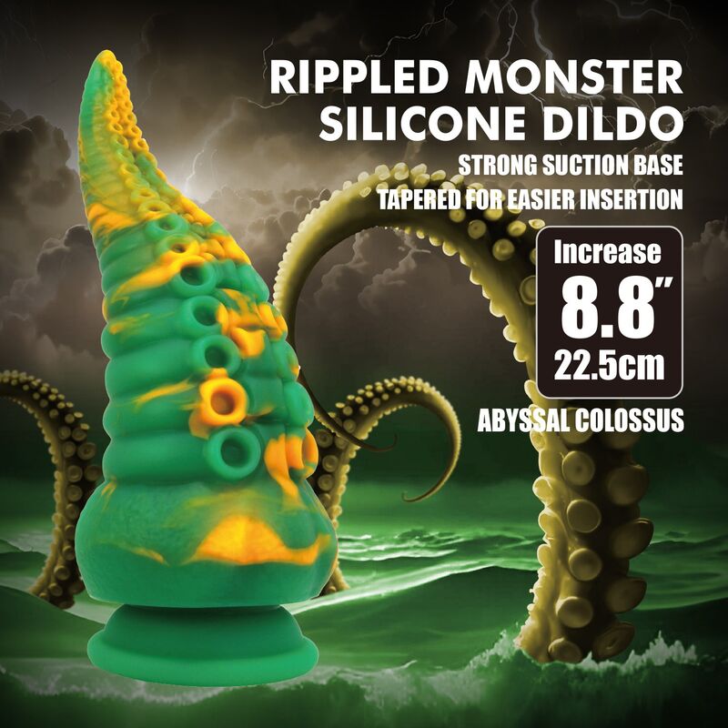 DILDO FANTASY BICOLORE, SILICONE PREMIUM, BASE A VENTOSA