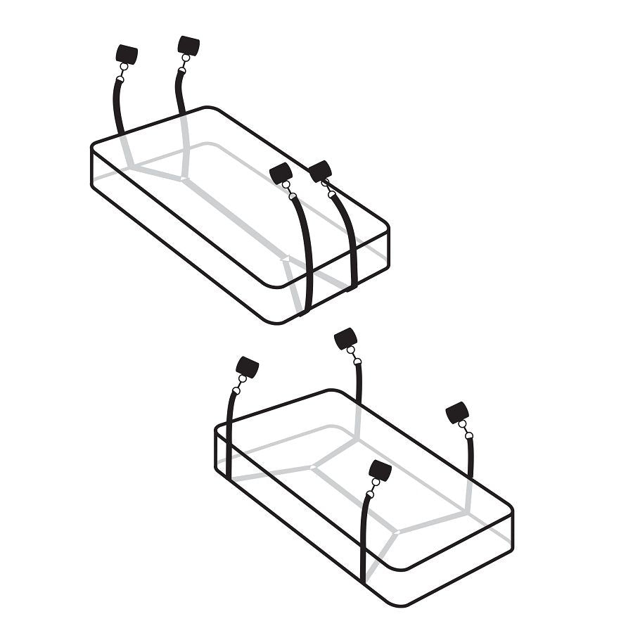 FETISH FANTASY LIMITED EDITION BED BINDINGS - SET DI FISSAGGIO DA LETTO