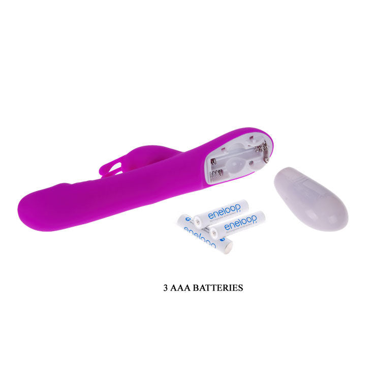 PRETTY LOVE - FLIRTATION ROBERT VIBRATORE CON STIMOLATORE CLITORIDEO